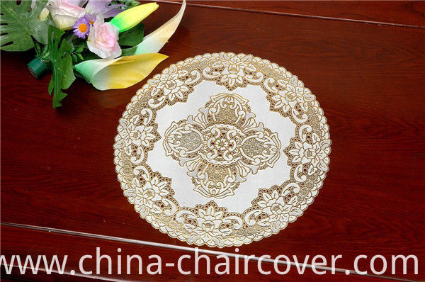 30cm Round PVC Lace Gold Doily Factory Cheap Wholesale